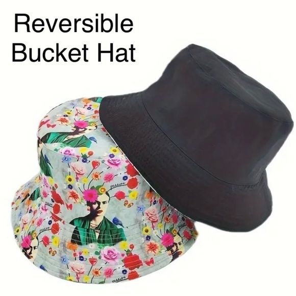 Frida Kahlo Inspired Reversible Bucket Hat - Picture 1 of 13